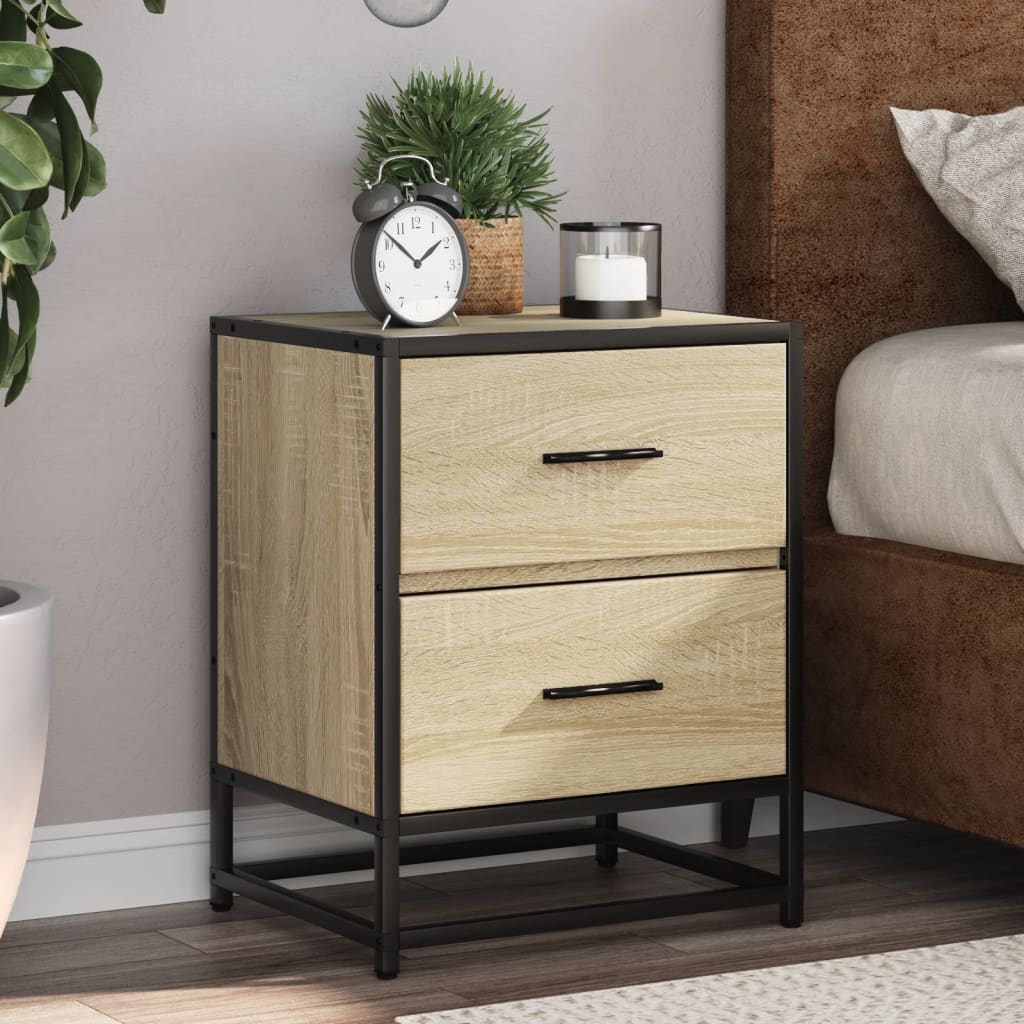 Bedside tables, 2 pcs., Sonoma oak, 40x31x50cm, wood