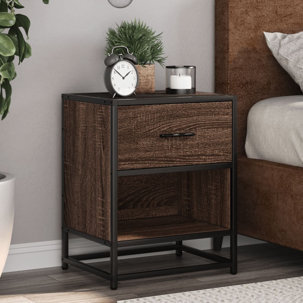 Nightstands, 2 pcs., brown oak, 40x31x50cm, wood
