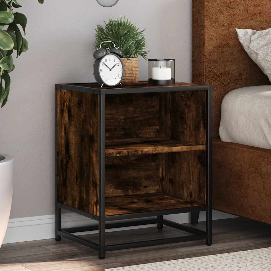 Bedside cabinets 2 pcs Smoked oak 40x31x50 cm