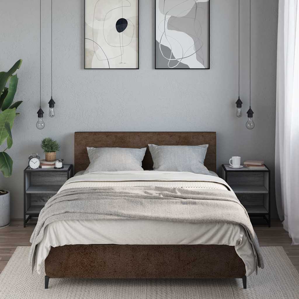 Nightstands 2 pcs Gray Sonoma 40x31x50 cm