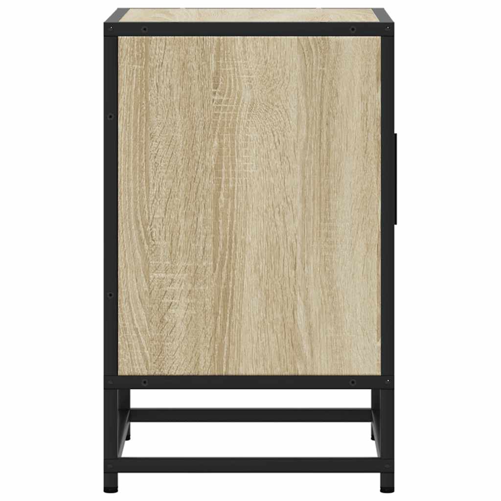 naktinė spintelė Sonoma ąžuolas 40x31x50 cm Mediena ir metalas