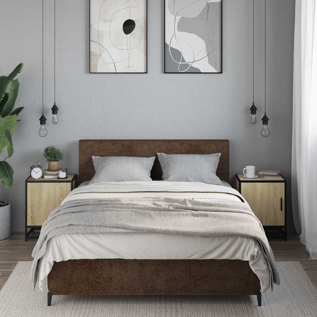 Bedside cabinets 2 pcs Sonoma oak 40x31x50 cm