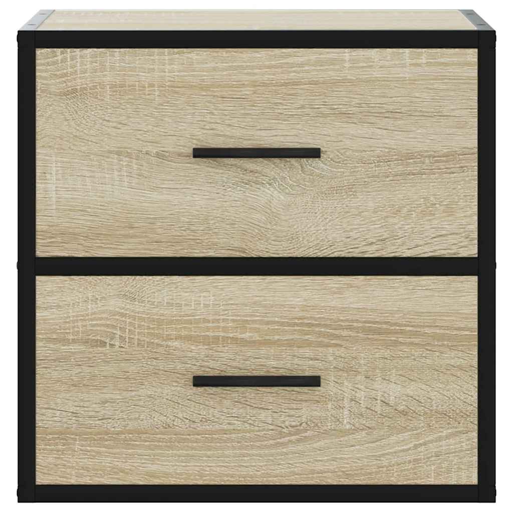 Wall-mounted bedside tables, 2 pcs., Sonoma, 40x31x39.5 cm