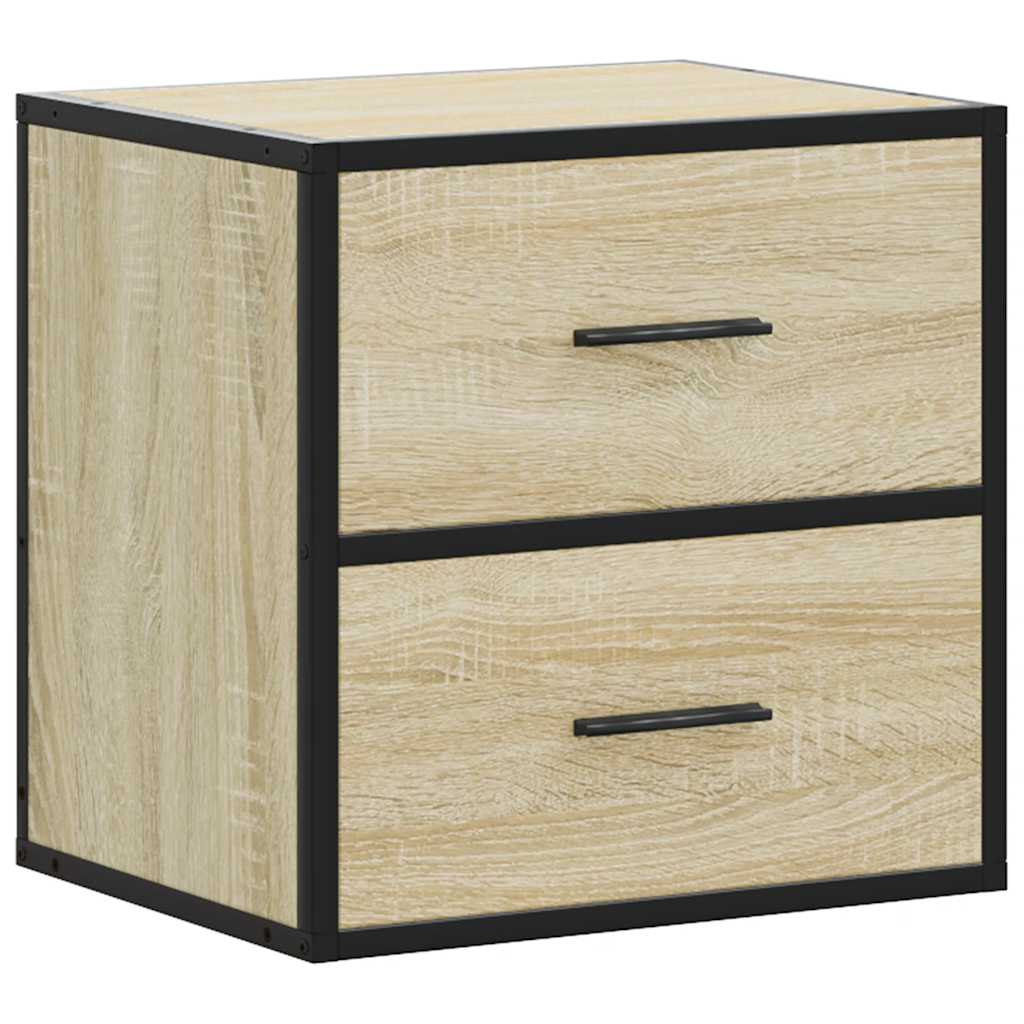 Wall-mounted bedside tables, 2 pcs., Sonoma, 40x31x39.5 cm