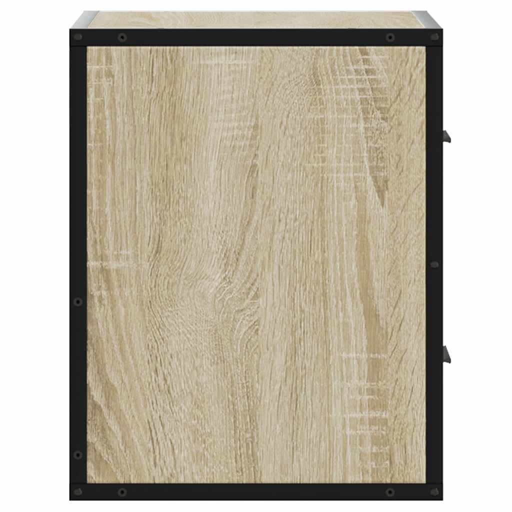 Wall-mounted bedside tables, 2 pcs., Sonoma, 40x31x39.5 cm