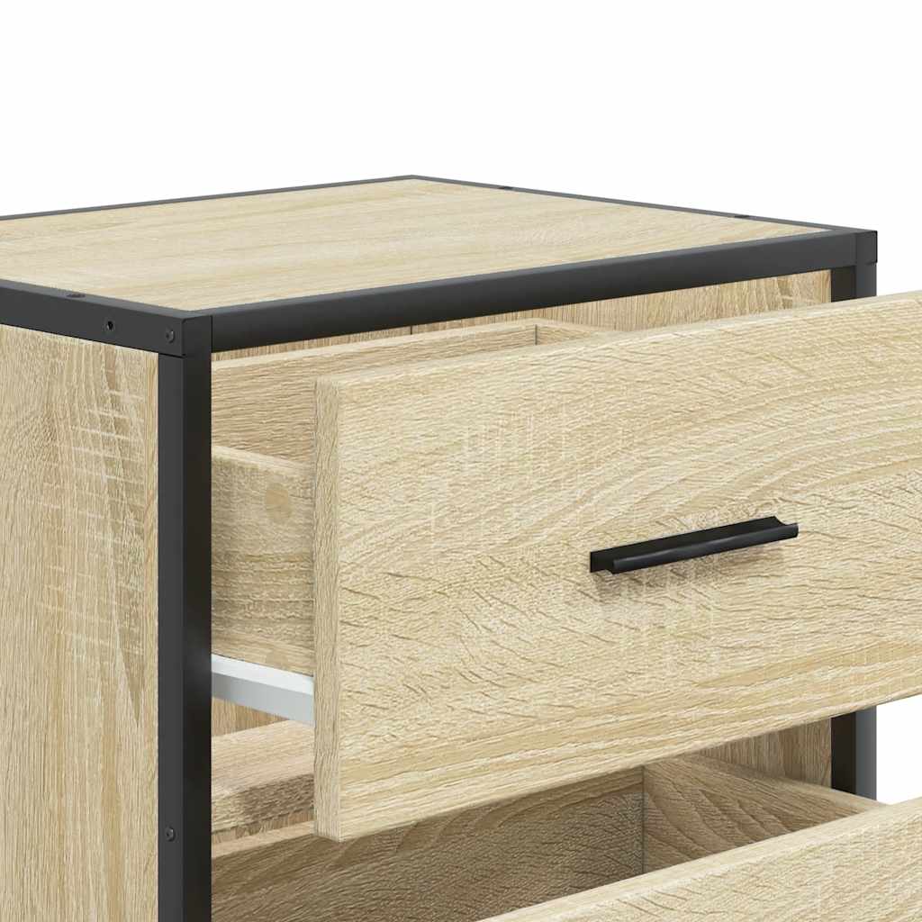 Wall-mounted bedside tables, 2 pcs., Sonoma, 40x31x39.5 cm