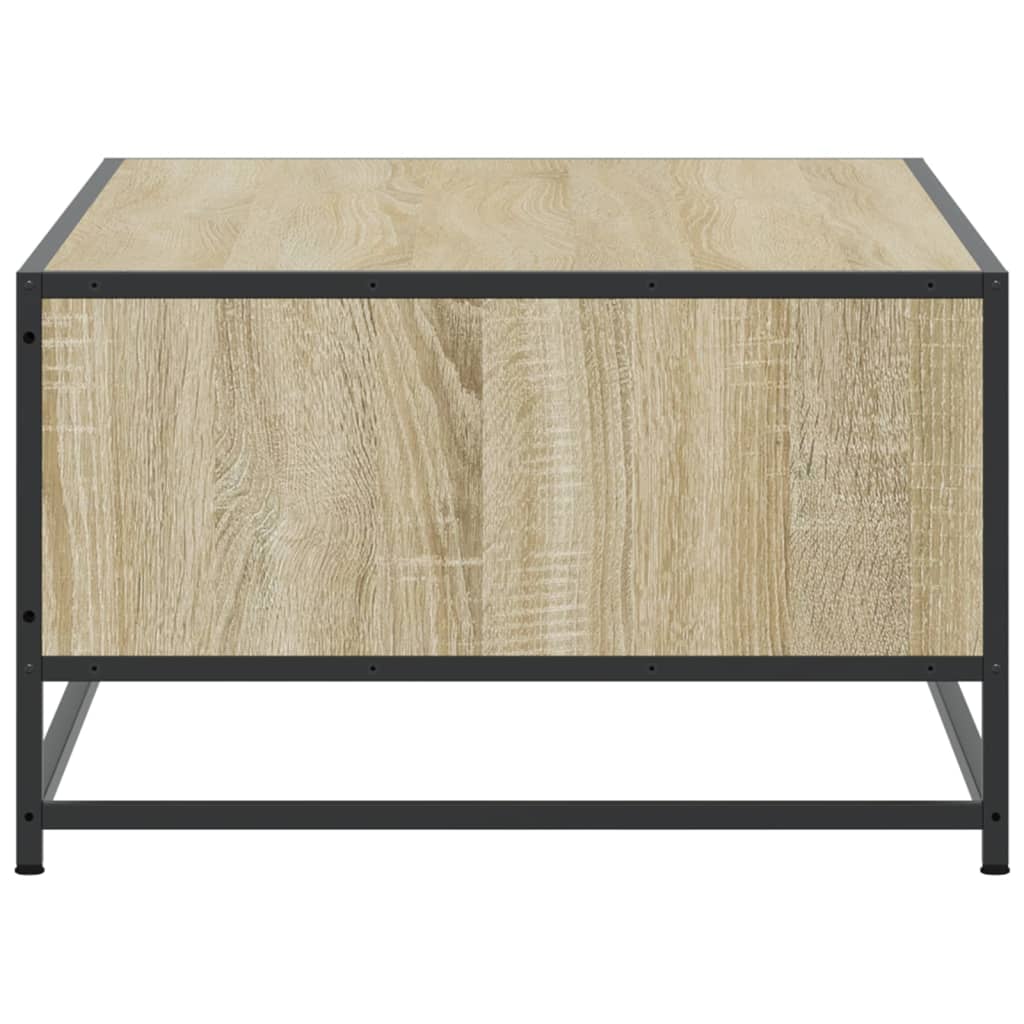 Kafijas galdiņš, ozolkoka, 100x57x35cm, apstrādāta koksne/metāls