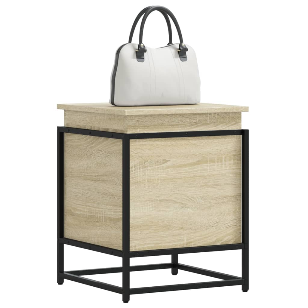 Box with lid, oak, 40x40x51.5cm, processed wood