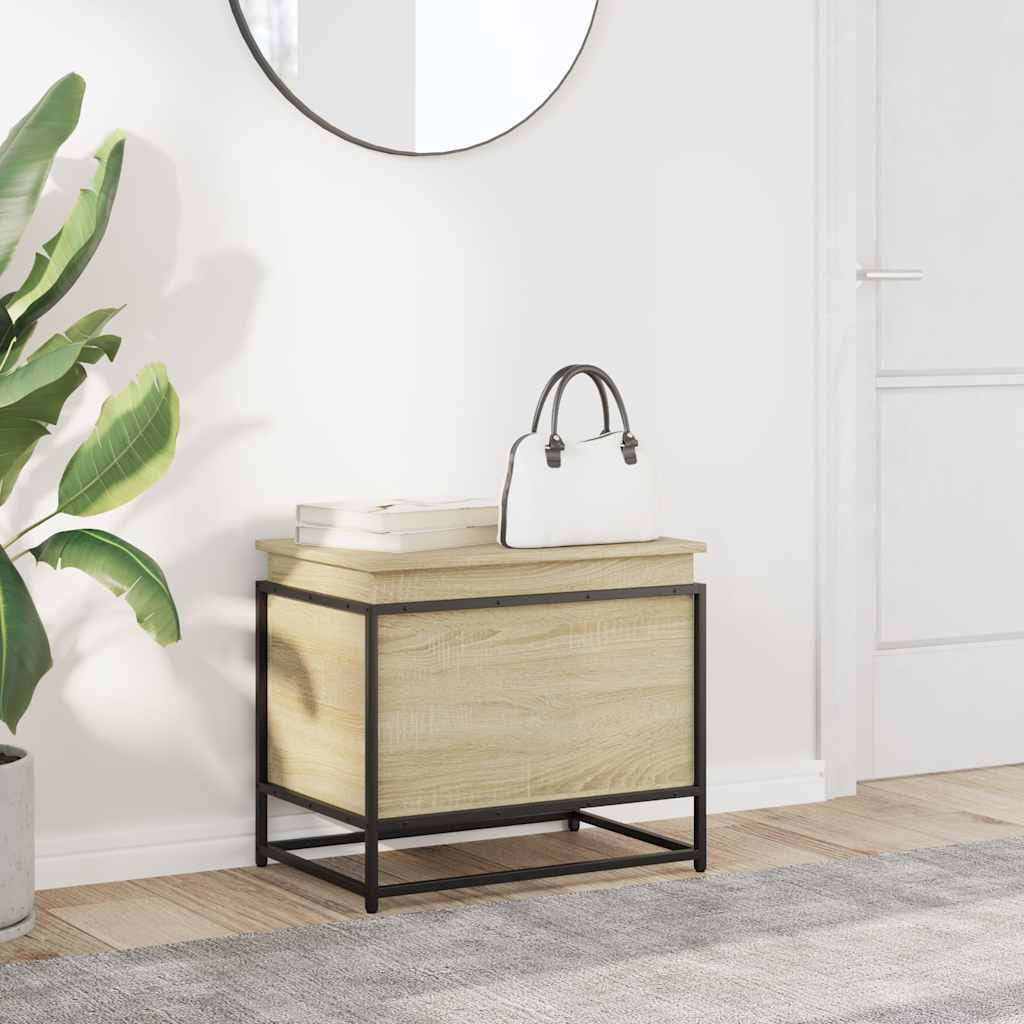 Trunk with lid, oak, 60x40x51.5cm, treated wood