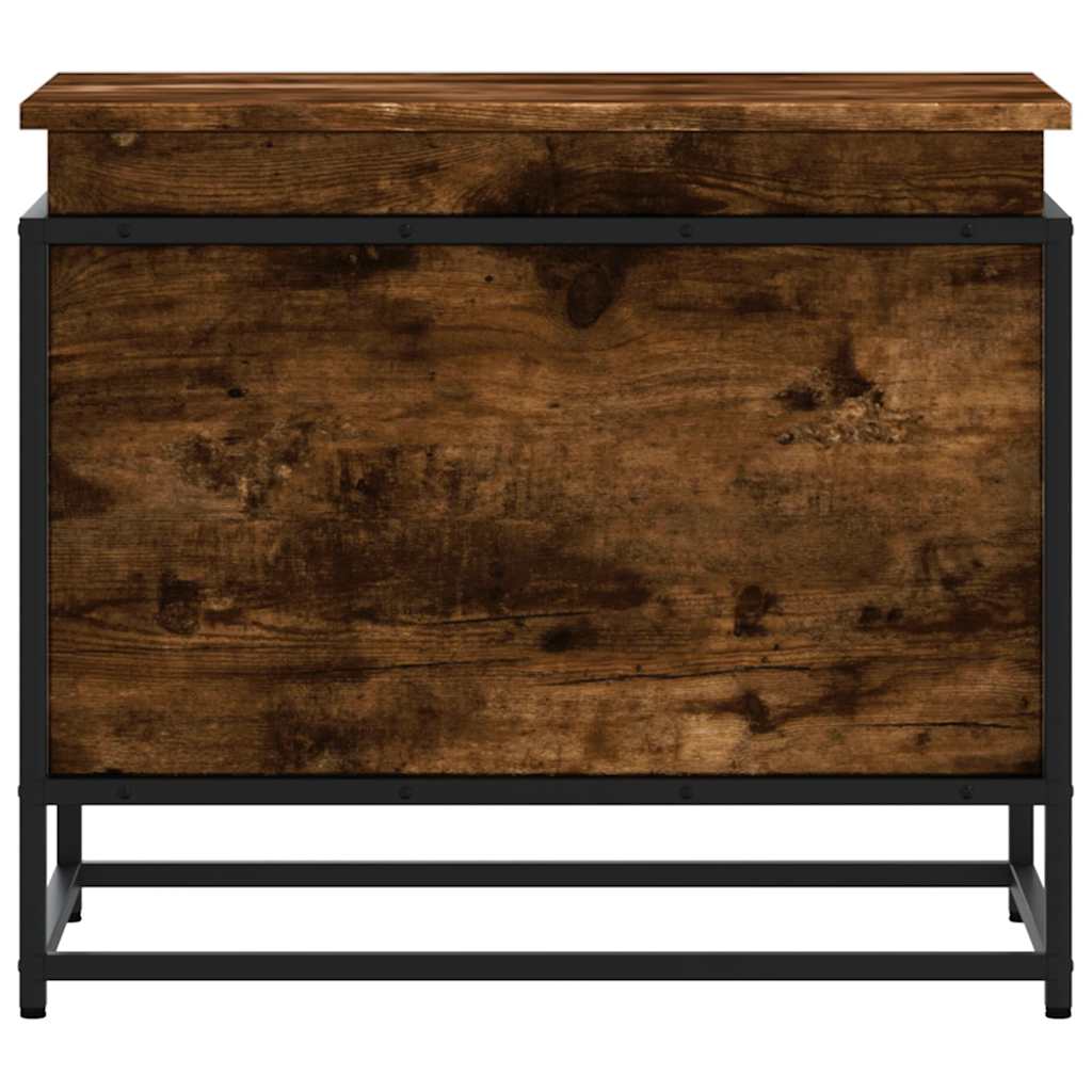 Box with lid, smoky, 60x40x51.5cm, processed wood