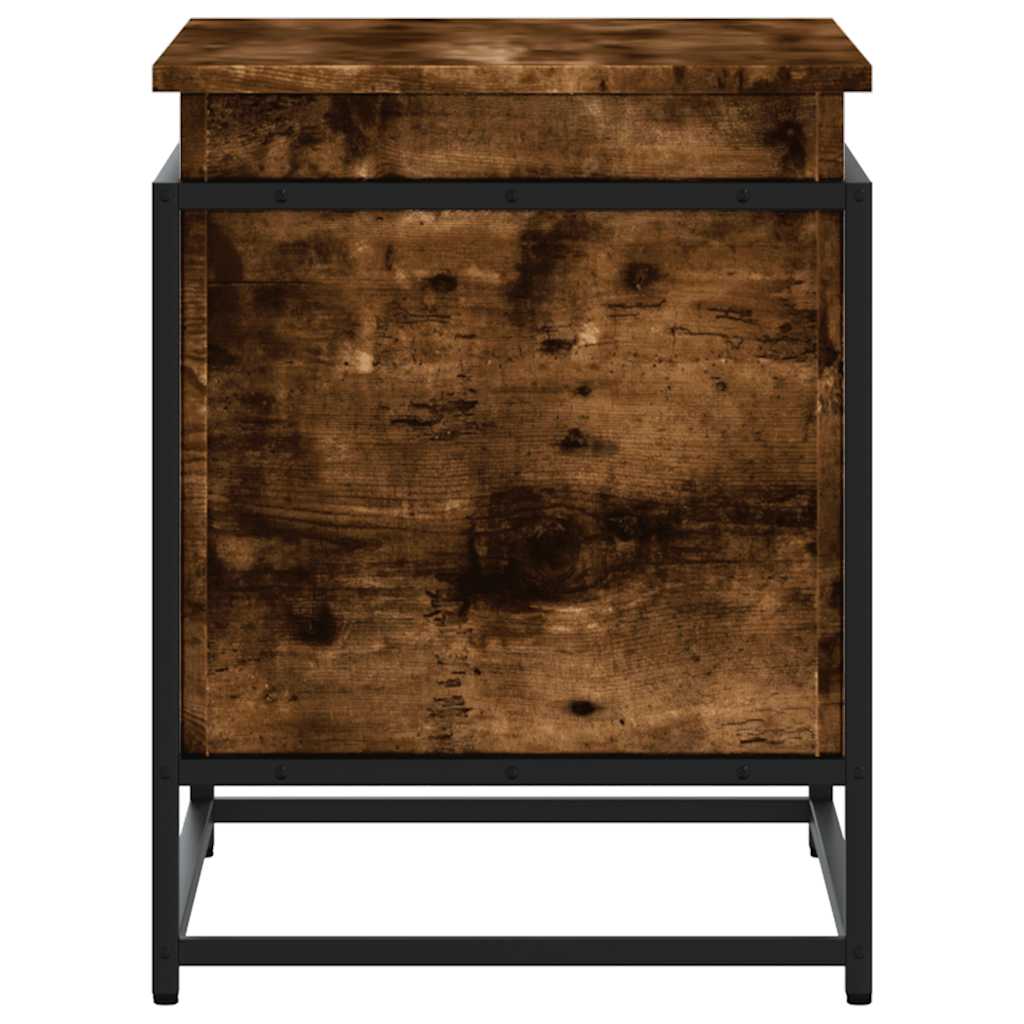 Box with lid, smoky, 60x40x51.5cm, processed wood