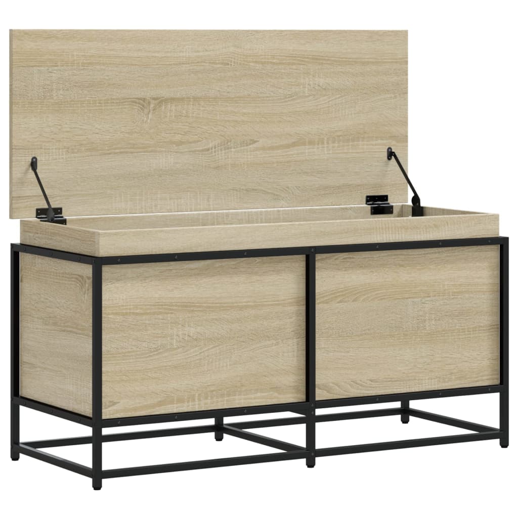 Kaste ar vāku, ozolkoka, 100x40x51,5cm, apstrādāta koksne
