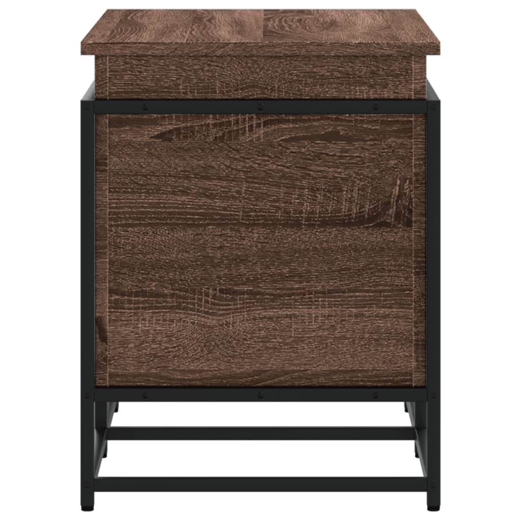 Kaste ar vāku, brūna, 100x40x51,5cm, apstrādāta koksne