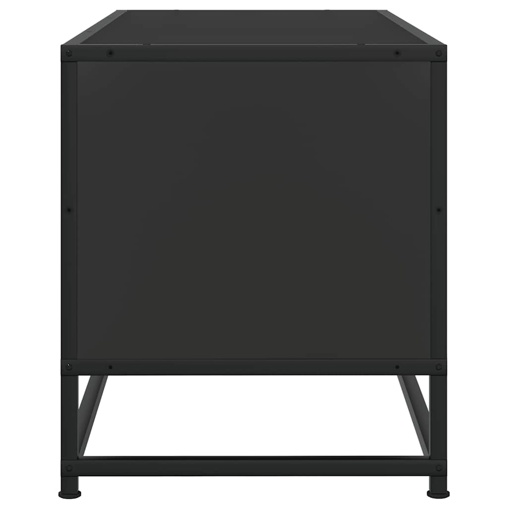 Televizoriaus spintelė, juoda, 100x34,5x40cm, mediena/metalas