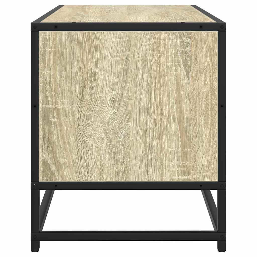 Televizoriaus spintelė, ąžuolo, 100x34,5x40cm, mediena/metalas