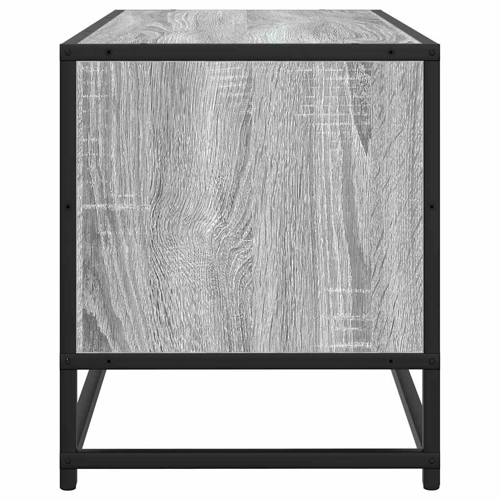TV cabinet, grey, 100x34.5x40cm, wood/metal