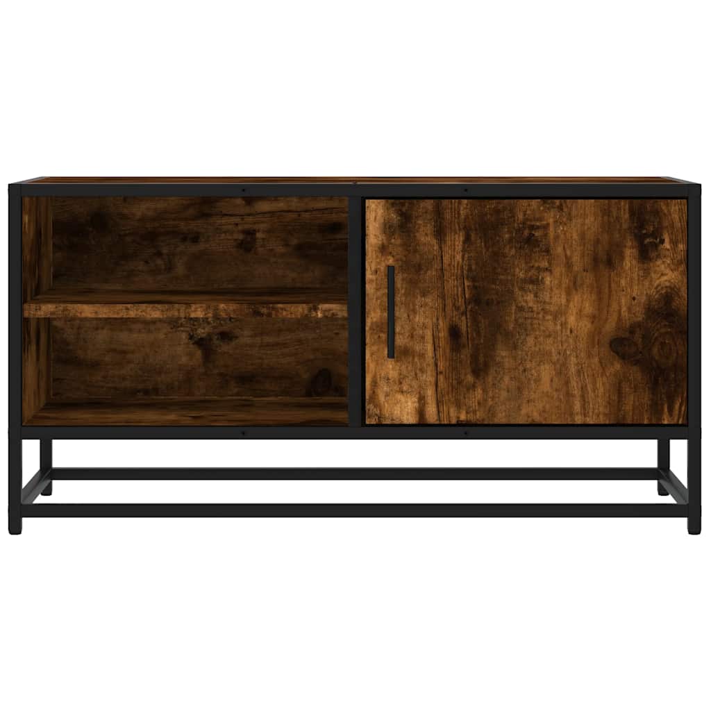 Televizoriaus spintelė, dūminė, 80x34,5x40cm, mediena/metalas