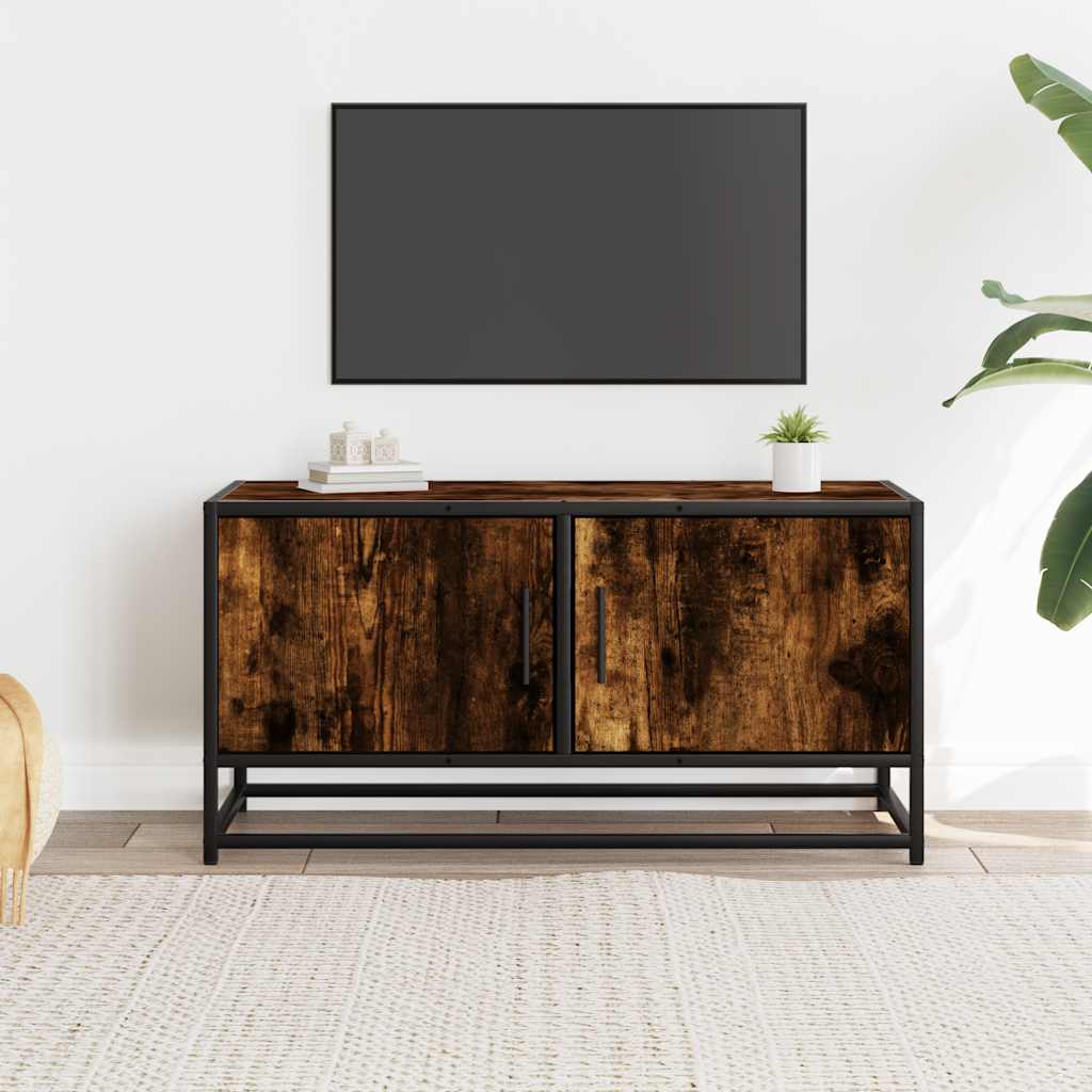 TV skapītis, dūmakains, 80x34,5x40cm, koks/metāls