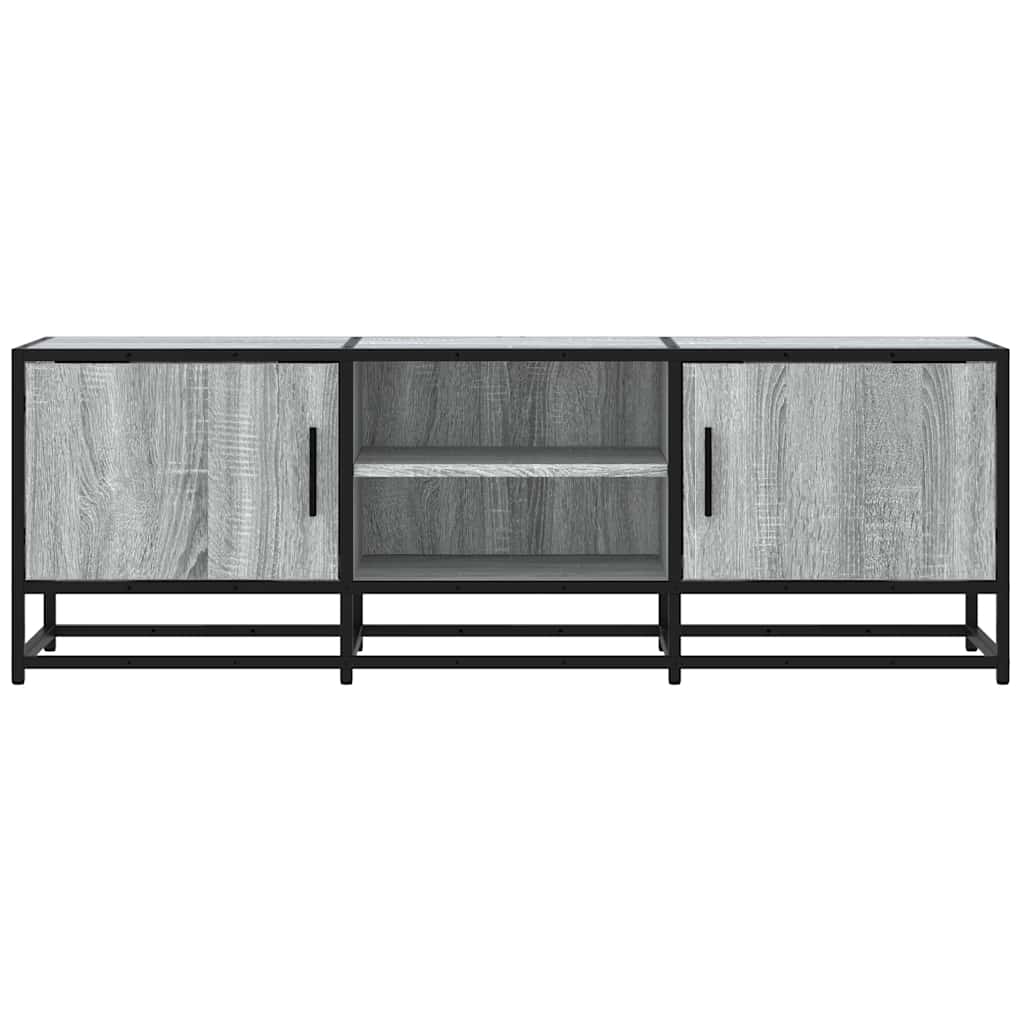 TV cabinet, grey, 120x35x41cm, wood and metal