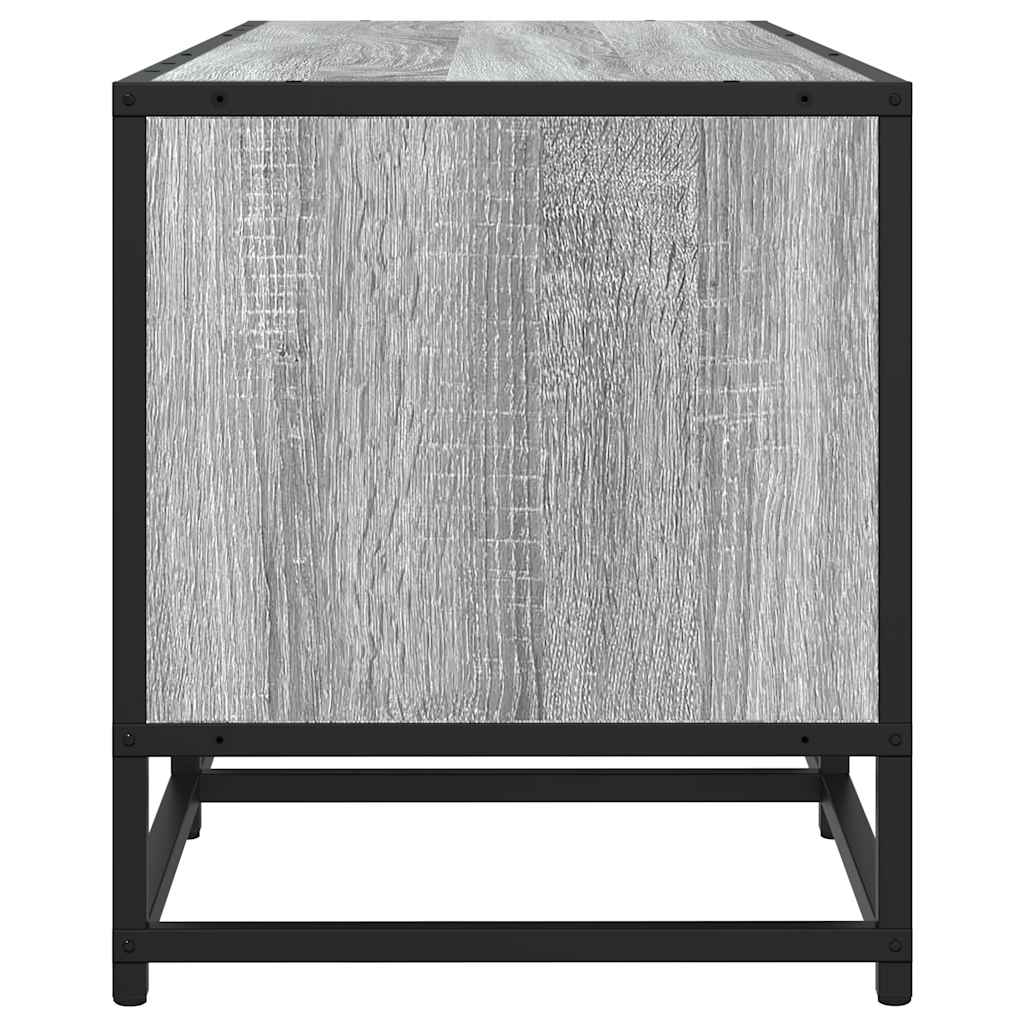 TV cabinet, grey, 120x35x41cm, wood and metal