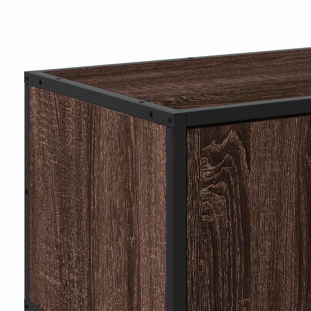 TV skapītis, brūns, 120x35x41cm, koks un metāls