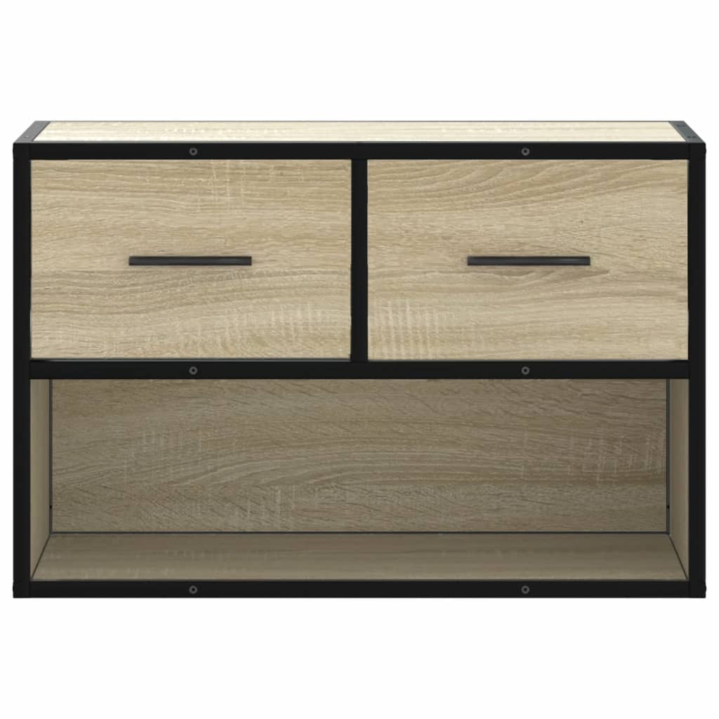 TV cabinet, oak, 60x31x39.5cm, wood/metal
