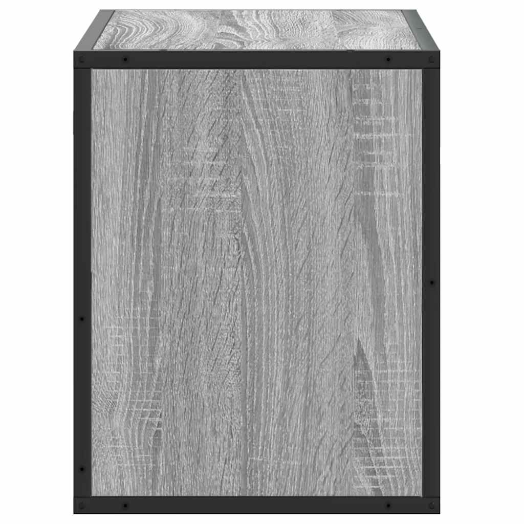 TV cabinet, grey, 60x31x39.5cm, wood and metal