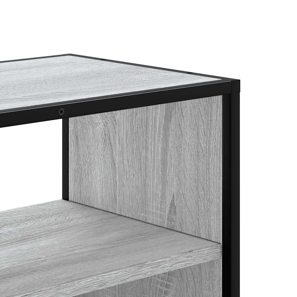 TV cabinet, grey, 60x31x39.5cm, wood and metal