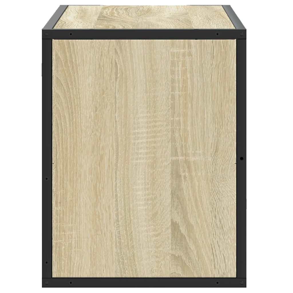 TV cabinet, oak, 80x31x39.5cm, wood/metal