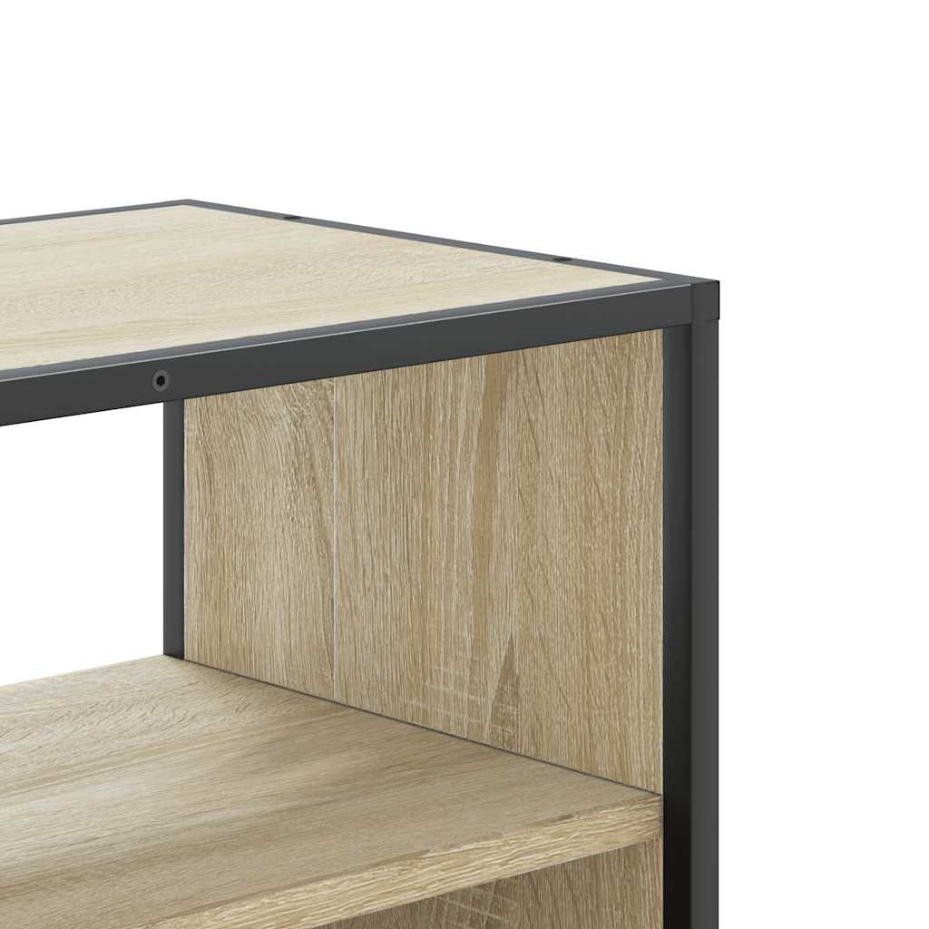 TV cabinet, oak, 80x31x39.5cm, wood/metal