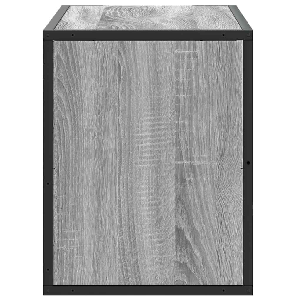 TV cabinet, gray, 80x31x39.5cm, wood and metal