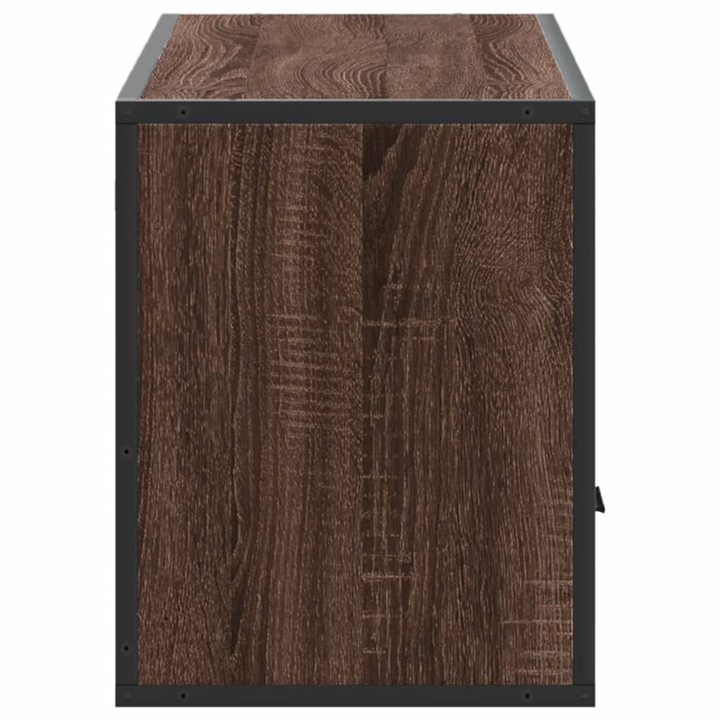 TV cabinet, brown, 100x31x39.5cm, wood/metal