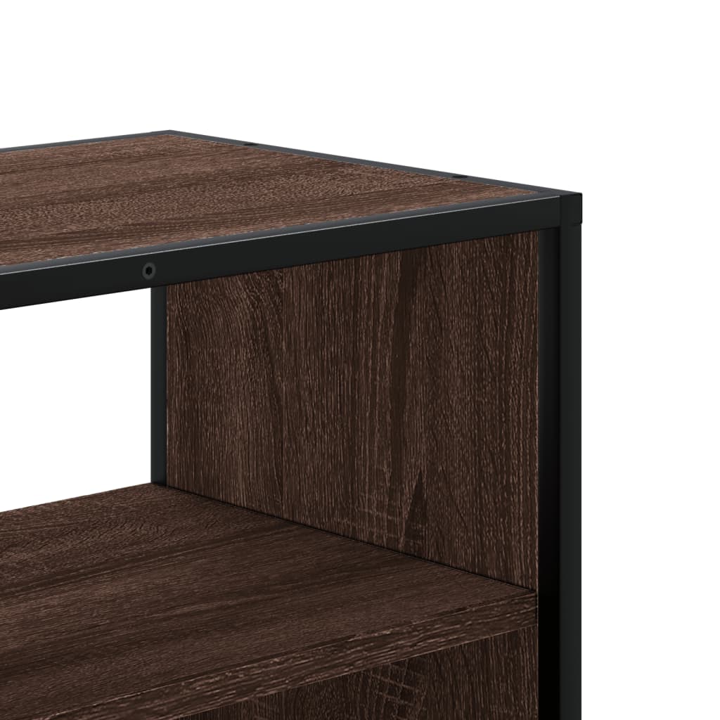 TV cabinet, brown, 100x31x39.5cm, wood/metal