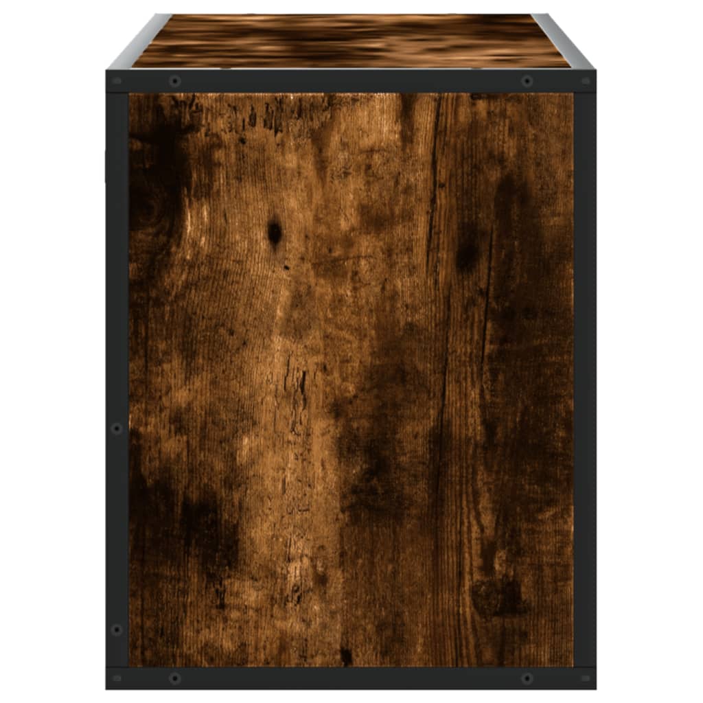 TV skapis, dūmu krāsas, 100x31x39,5cm, koks/metāls