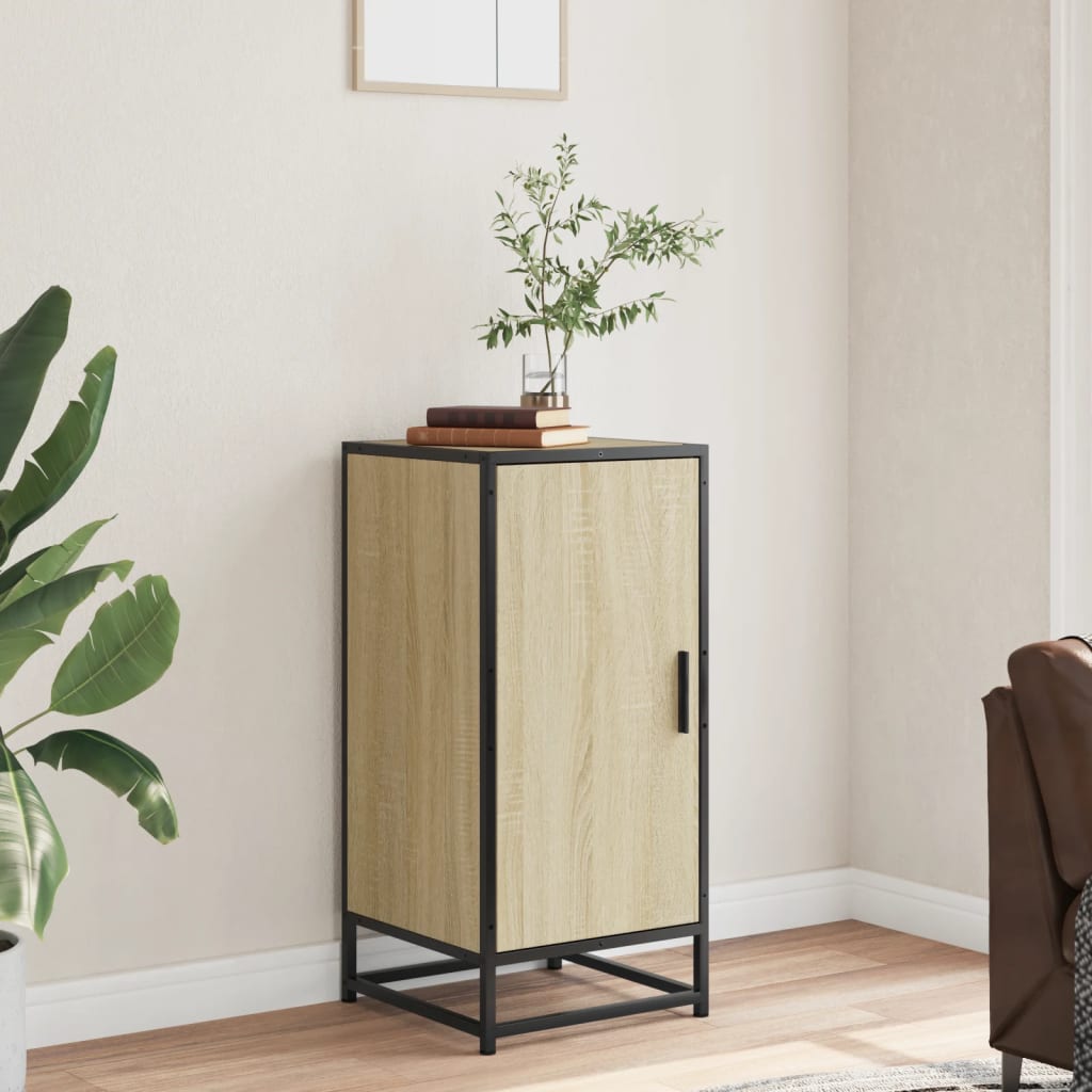 Sideboard, Sonoma Oak, 35.5x35x76cm, wood/metal