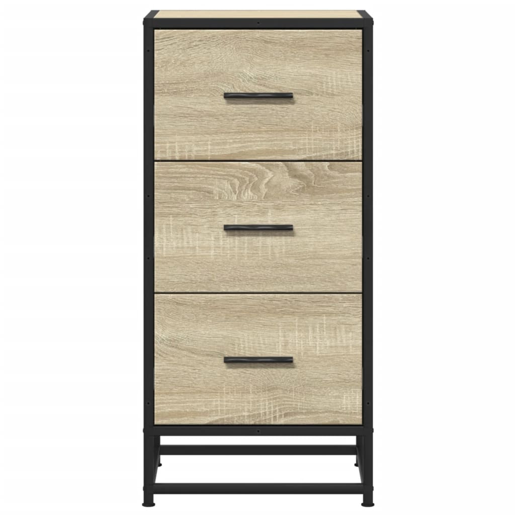 Sideboard, Sonoma Oak, 35.5x35x76cm, wood/metal