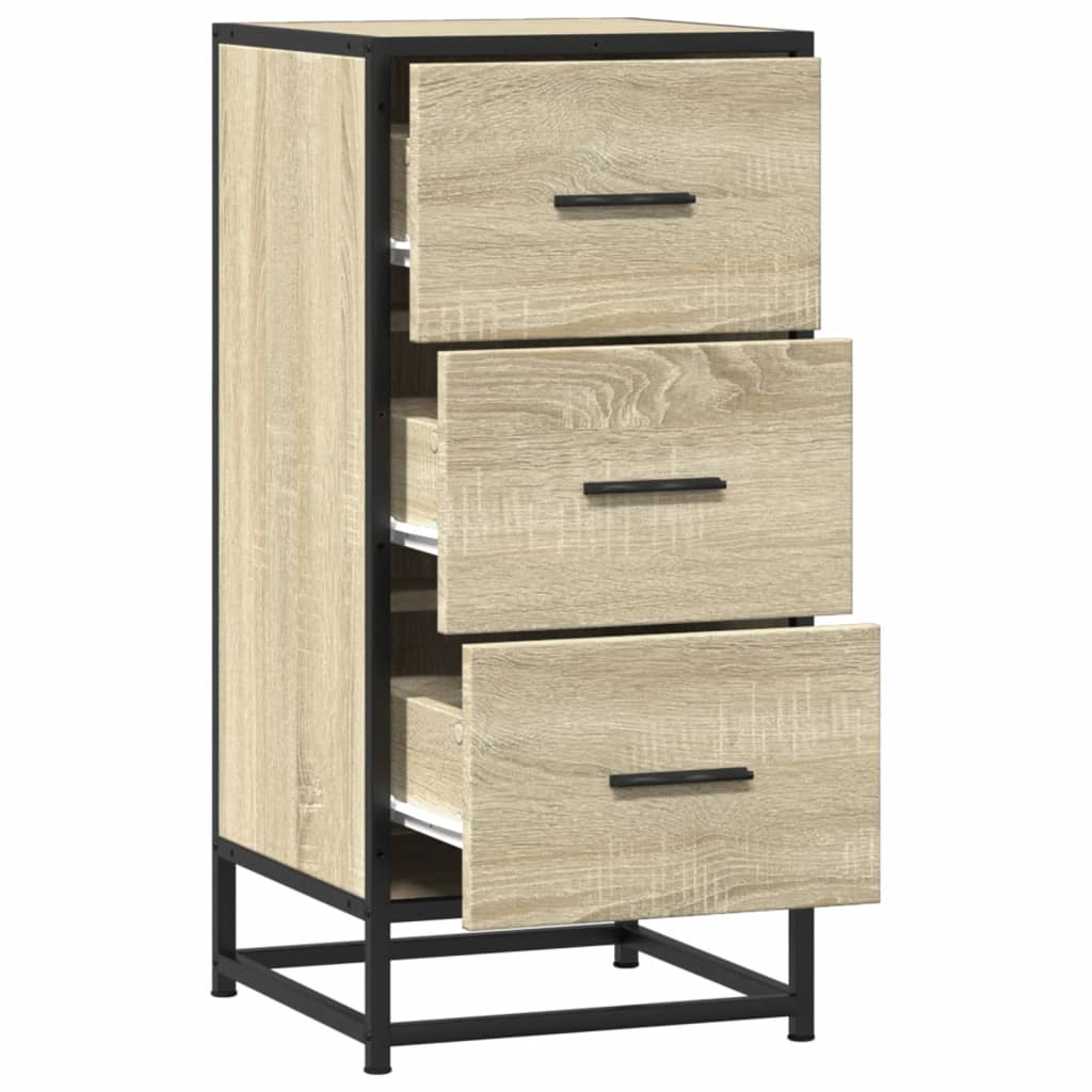 Sideboard, Sonoma Oak, 35.5x35x76cm, wood/metal