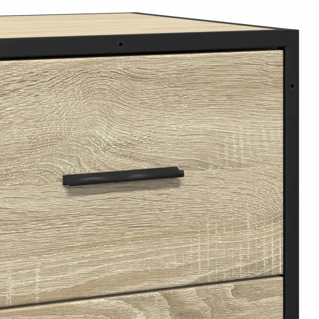 Sideboard, Sonoma Oak, 35.5x35x76cm, wood/metal