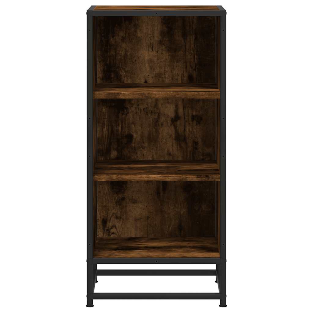 Šoninė spintelė, dūminio ąžuolo, 35,5x35x76cm, mediena/metalas