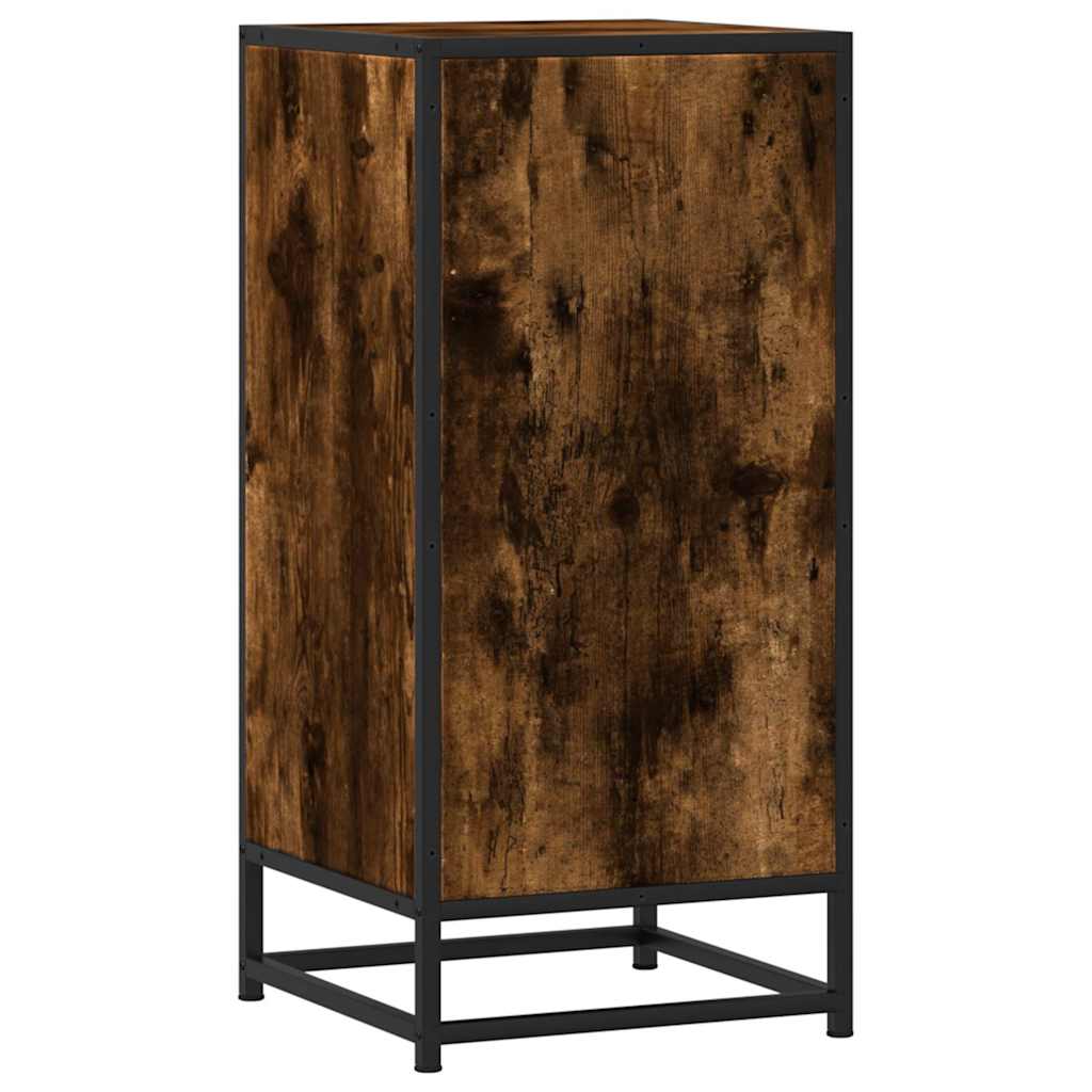 Šoninė spintelė, dūminio ąžuolo, 35,5x35x76cm, mediena/metalas