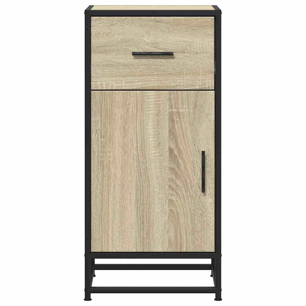 Sideboard, Sonoma oak, 35.5x35x76cm, wood/metal