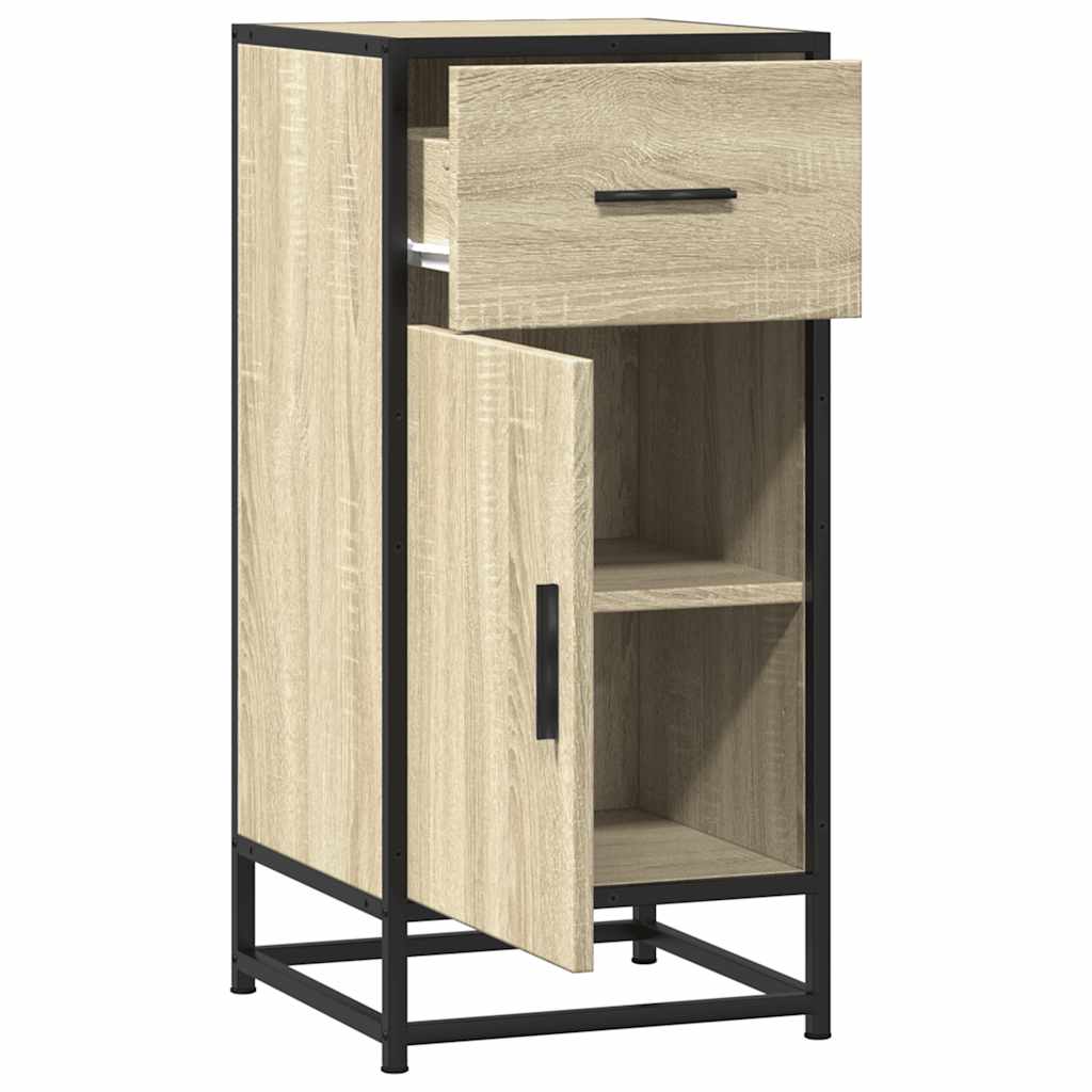 Sideboard, Sonoma oak, 35.5x35x76cm, wood/metal
