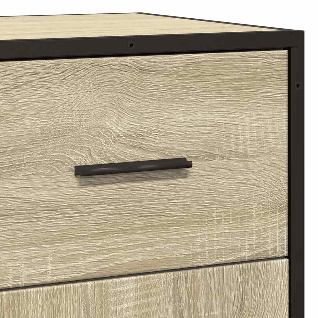 Sideboard, Sonoma oak, 35.5x35x76cm, wood/metal