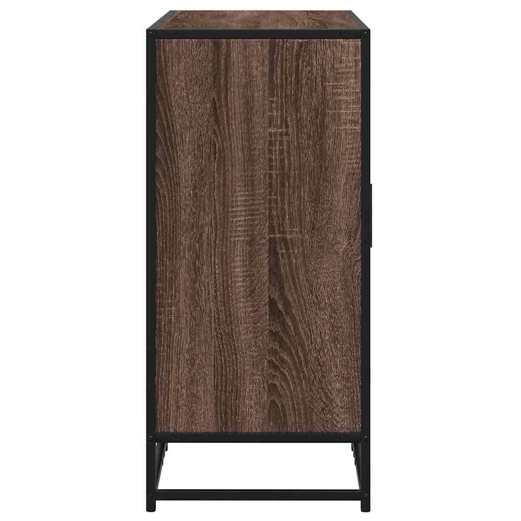 Sideboard, brown oak, 92x35x76cm, engineered wood