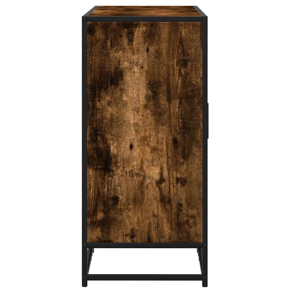 Šoninė spintelė, dūminio ąžuolo, 92x35x76cm, apdirbta mediena