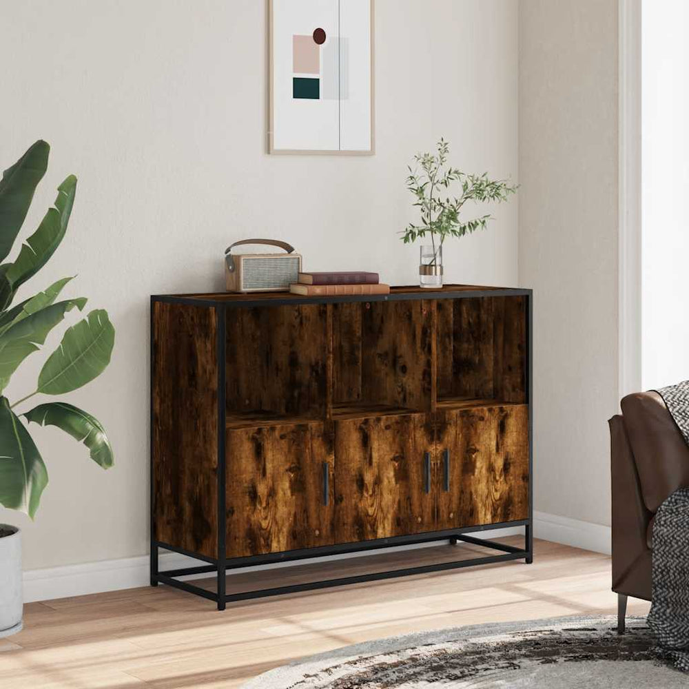 indauja rūkytas ąžuolas 100x35x76 cm inžinerinė mediena