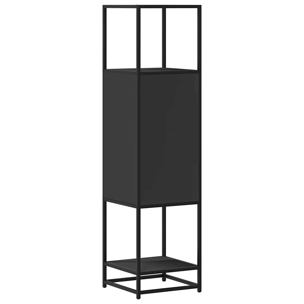 Highboard Black 35,5x35x139 cm Mediena ir metalas