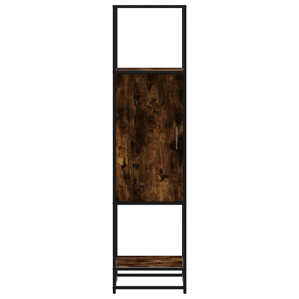 Highboard Rūkytas ąžuolas 35,5x35x139 cm Mediena ir metalas