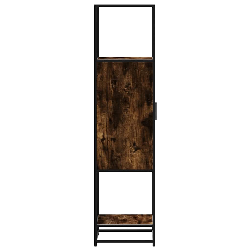 Highboard Rūkytas ąžuolas 35,5x35x139 cm Mediena ir metalas