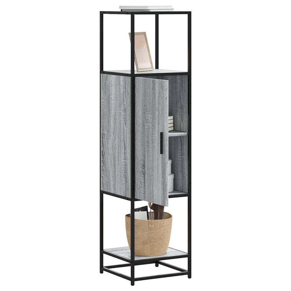 Highboard Gray Sonoma inžinerinis medis ir metalas